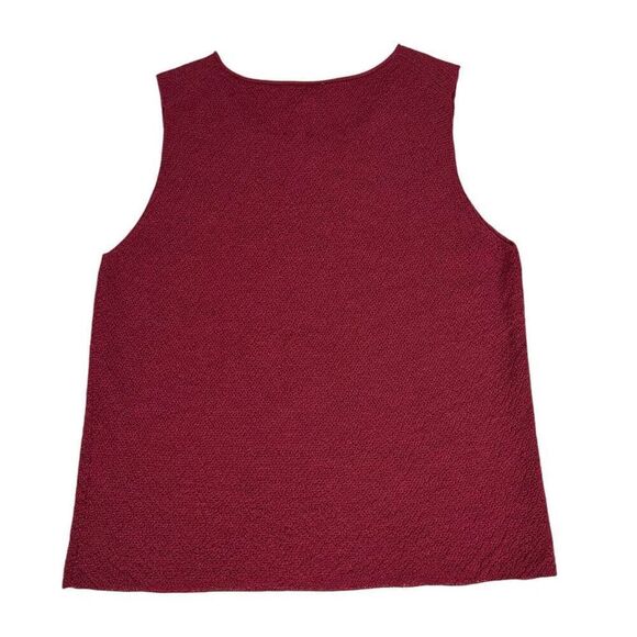 Eileen Fisher Wool Sleeveless Shell / Tank Size Small Petite Red - Picture 2 of 5